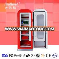 10 cans portable wooden cabinets for car use mini fridge for tourists