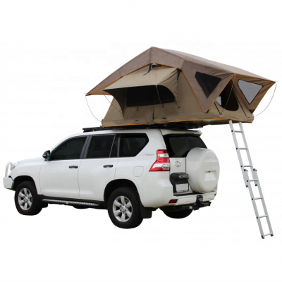 high quality 4wd accessories car tent camping 4X4 roof top tent with beige color outdoor tent