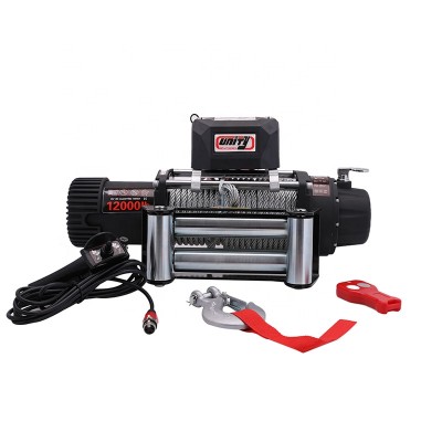 4x4 Winch with Steel Rope-12000LB.Load Capacity