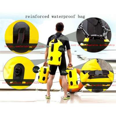 PVC waterproof diving bag/waterproof dry bags for diving/water sport inflatable boat diving bag