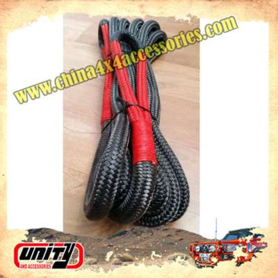 High quality car accessories nylon tow rope recovery kinetic ropes